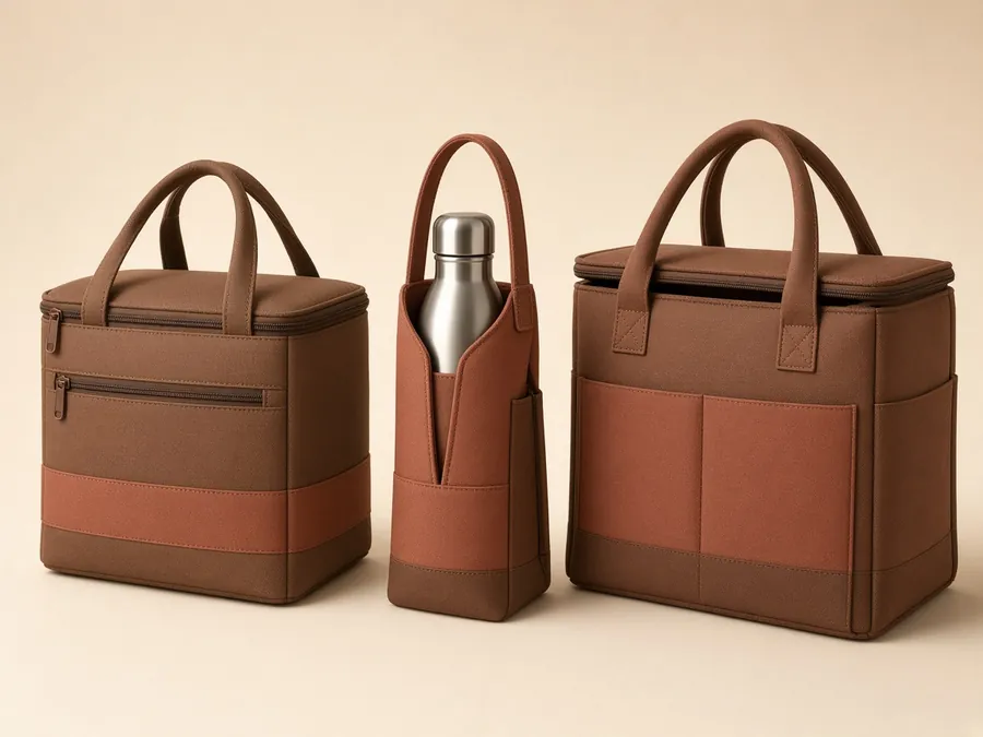 Item carrier bags: insulated lunch carrier, bottle carrier and utility carry bag