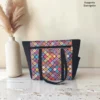 Jumbo tote bag – multicolour mosaic print Jumbo tote bag in multicolour mosaic print, made by Sangeeta Enterprise, Nagpur