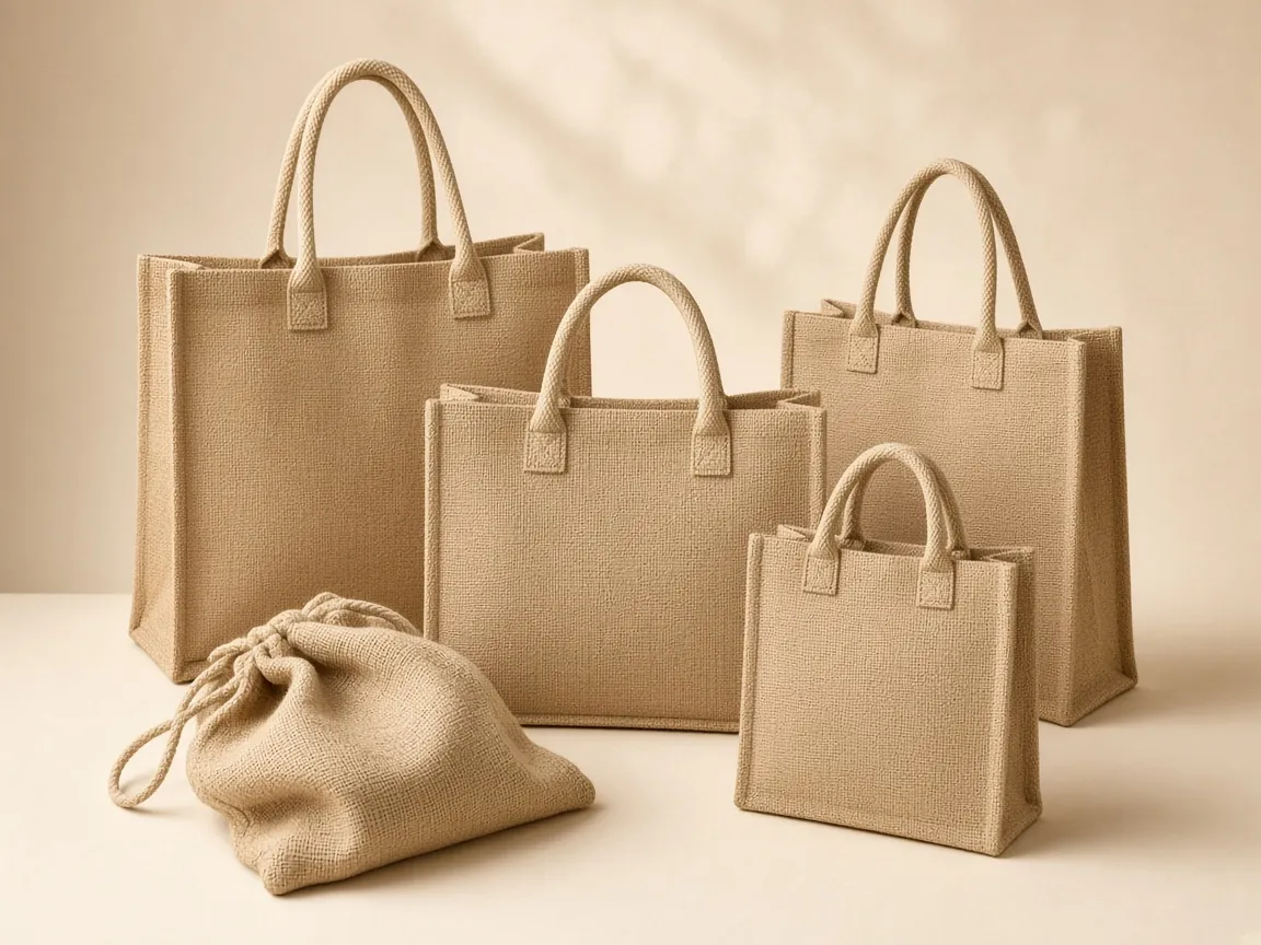Natural jute shopping and promotional bags from a jute bags manufacturer in Nagpur