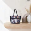 Kitty handy bag in navy floral print, made by Sangeeta Enterprise, Nagpur