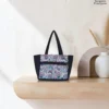 Kitty handy bag in multicolour chevron print, made by Sangeeta Enterprise, Nagpur