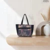 Kitty handy bag in dark paisley print, made by Sangeeta Enterprise, Nagpur